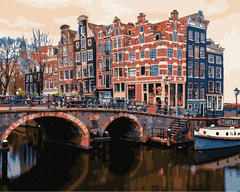 Malowanie po numerach - Uroczy Amsterdam