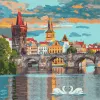 Malowanie po numerach - Wieczorna Praga
