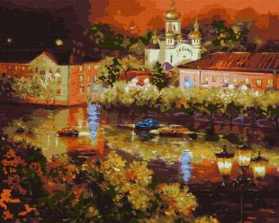 Malowanie po numerach - Wieczorne miasto ©Kateryna Lisova
