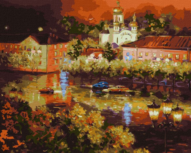 Malowanie po numerach - Wieczorne miasto ©Kateryna Lisova