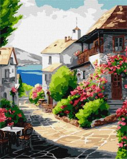 Malowanie po numerach - Miasto nad morzem ©art_selena_ua