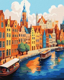 Malowanie po numerach - Kolorowe miasto ©art_selena_ua