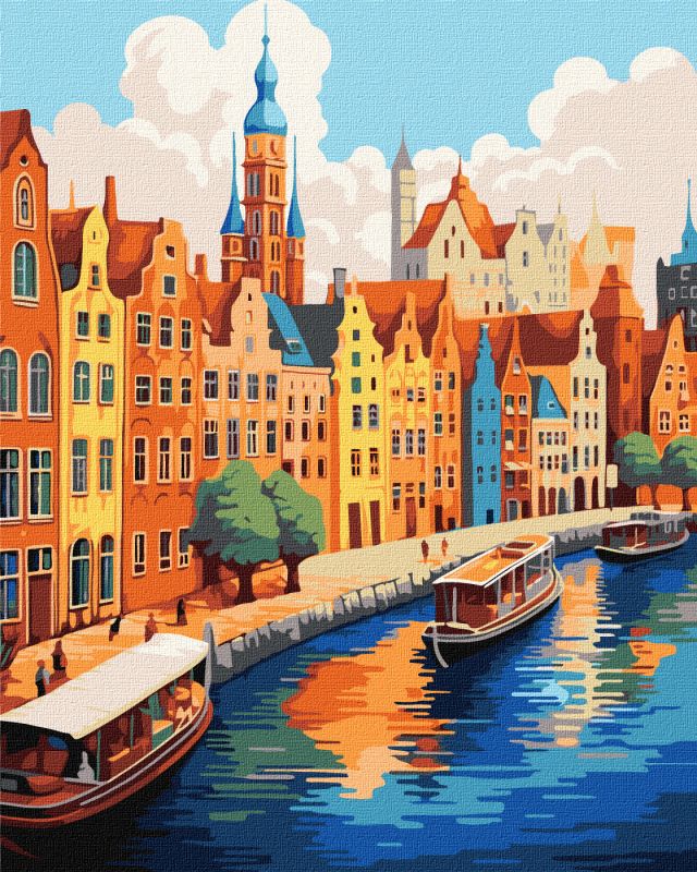 Malowanie po numerach - Kolorowe miasto ©art_selena_ua