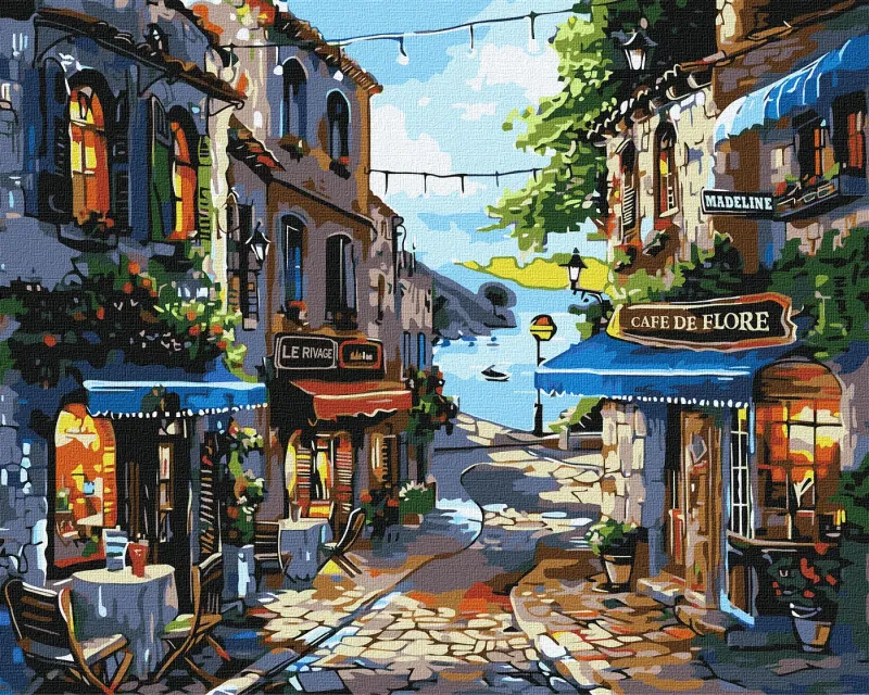 Malowanie po numerach - Restauracje nad brzegiem morza ©art_selena_ua