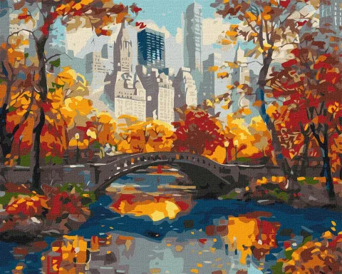 Malowanie po numerach - Złoty park ©art_selena_ua