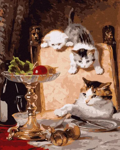 Malowanie po numerach - Fani sera ©Henriette Ronner-Knip