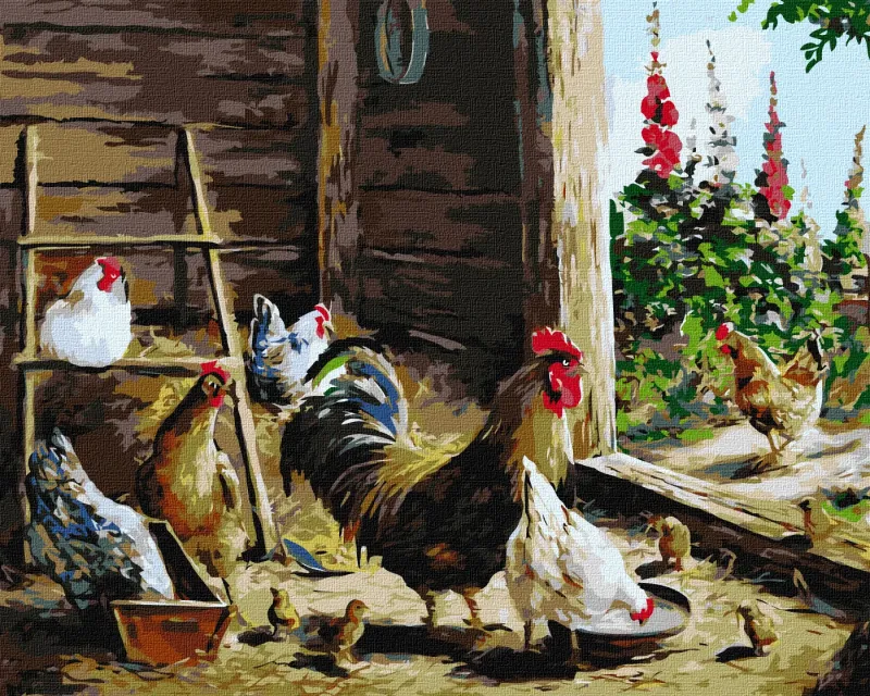 Malowanie po numerach - Kurnik ©Ołeksandr Zakusiłow