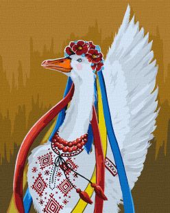 Malowanie po numerach - Gęś patriotyczna ©Svitlana Terenchuk