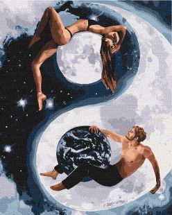 Malowanie po numerach - Yin i yang