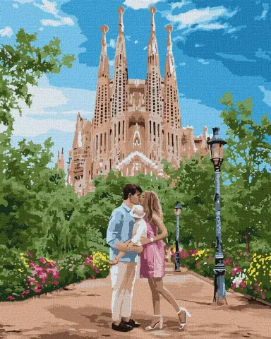Malowanie po numerach - Podróż do Barcelony