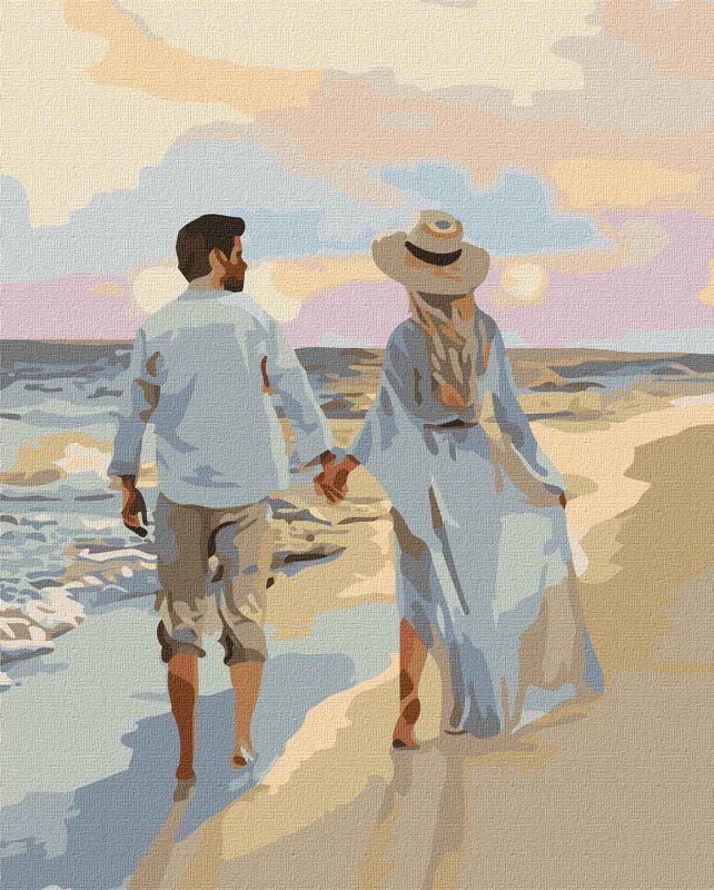Malowanie po numerach - Randka na plaży