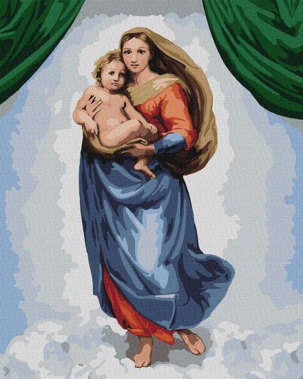 malowanie-po-numerach-madonna-syksty-ska-raphael-santi-kho4868