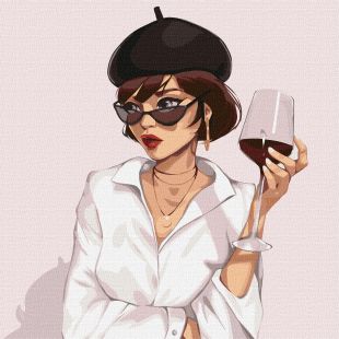 Malowanie po numerach - Paryski styl ©lien_illustration