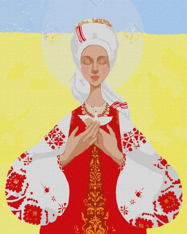 Malowanie po numerach - Matką jest Ukraina ©Katya Dudnik