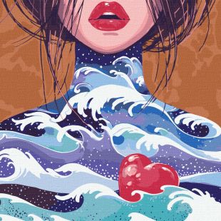 Malowanie po numerach - Serce oceanu ©lesya_nedzelska_art