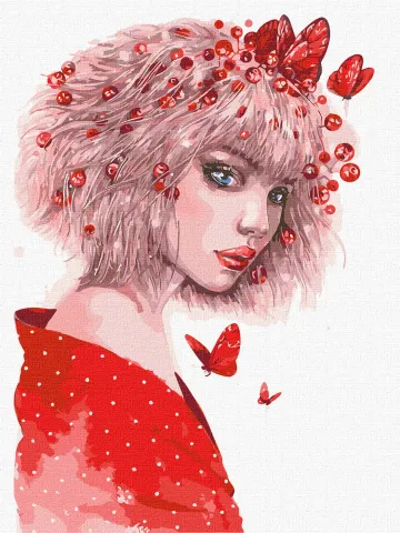 Malowanie po numerach - Pocałunek motyli ©lesya_nedzelska_art