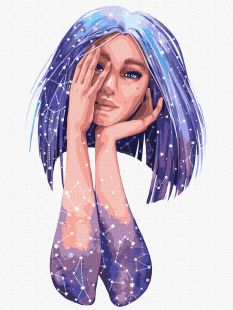 Malowanie po numerach - Sylwetka gwiazdy ©lesya_nedzelska_art