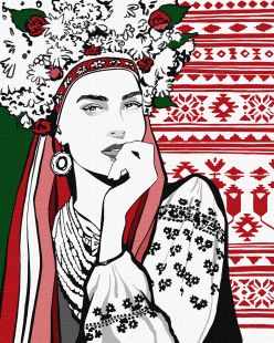Malowanie po numerach - Czarująca Ukrainka ©upillustration