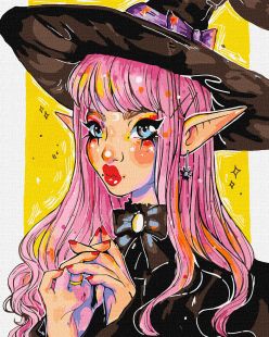 Malowanie po numerach - Czarownica ©nila_art_art