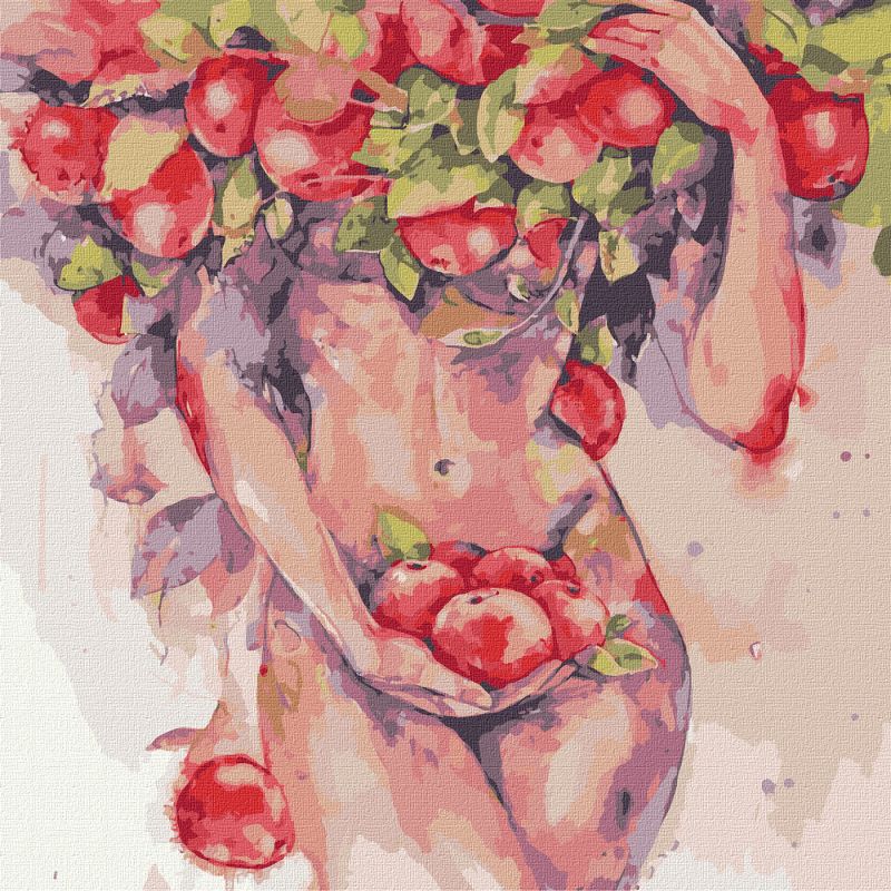 Malowanie po numerach - Pokusa jabłkowa ©lesya_nedzelska_art