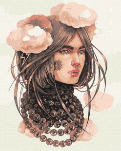 Malowanie po numerach - Pochmurne myśli ©lesya_nedzelska_art