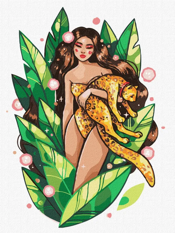 Malowanie po numerach - Drapieżna piękność ©lesya_nedzelska_art