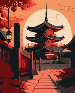 Malowanie po numerach - Orientalny krajobraz ©art_selena_ua