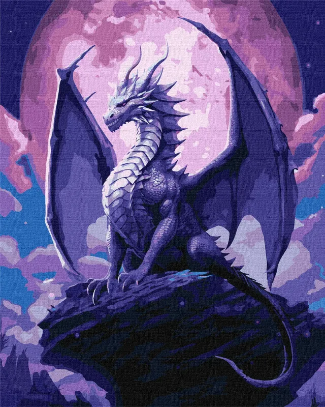 Malowanie po numerach - Majestatyczny smok ©art_selena_ua