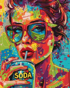 Malowanie po numerach - Dziewczyna z lemoniadą ©art_selena_ua
