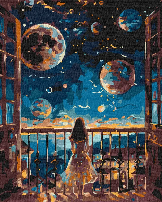Malowanie po numerach - Marzycielska noc ©art_selena_ua