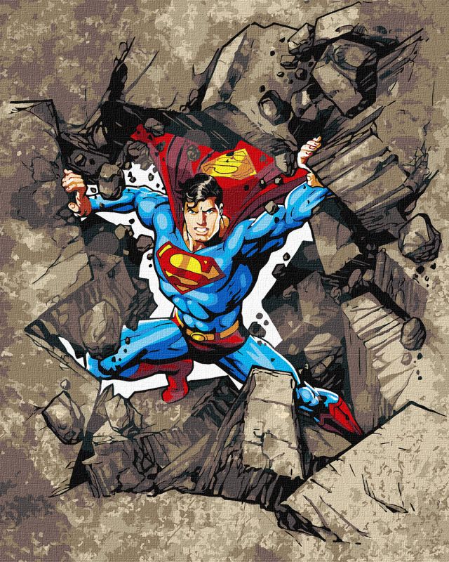 Malowanie po numerach - Superman: Przez kamienie ©Warner Bros.