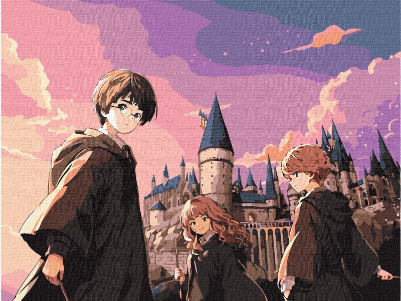 Malowanie po numerach - Harry Potter: Magiczne trio ©Warner Bros.