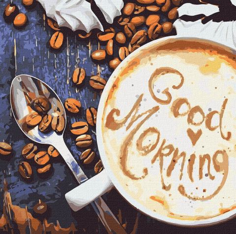 Malowanie po numerach - Good Morning