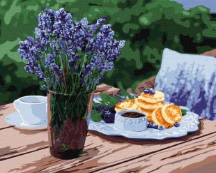 Malowanie po numerach - Śniadanie poza miastem ©Zdjęcie: Julia Shalaeva