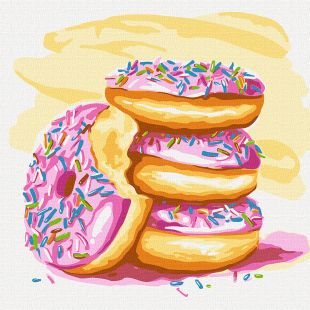 Malowanie po numerach - Ulubione pączki