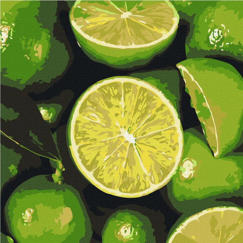 Malowanie po numerach - Soczysta limonka
