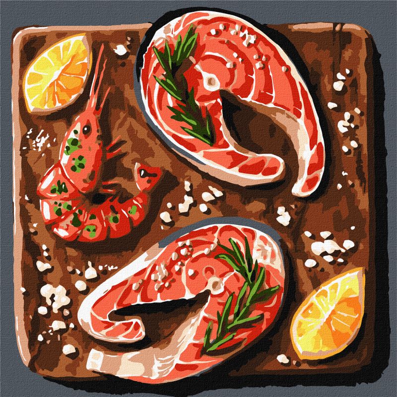 Malowanie po numerach - Morski delikates ©art_shprota