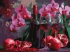 Malowanie po numerach - Wino i orchidee ©art_selena_ua