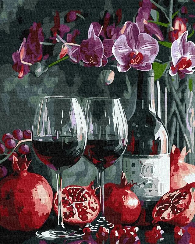 Malowanie po numerach - Kwitnąca orchidea ©art_selena_ua
