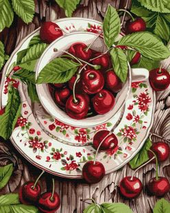 Malowanie po numerach - Świeżość wiśni ©art_selena_ua