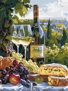 Malowanie po numerach - Smak chardonnay ©art_selena_ua