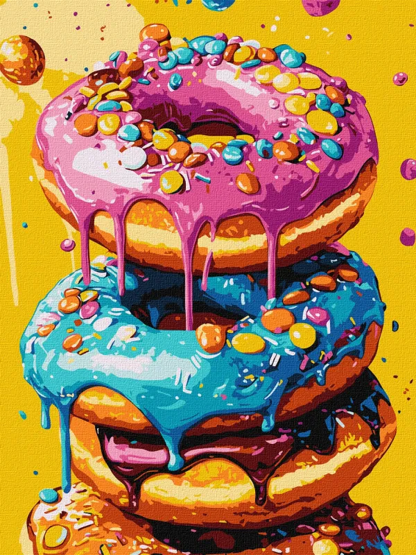 Malowanie po numerach - Pyszne Pączki ©art_selena_ua