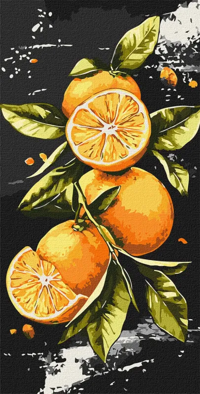 Malowanie po numerach - Soczyste pomarańcze ©art_selena_ua