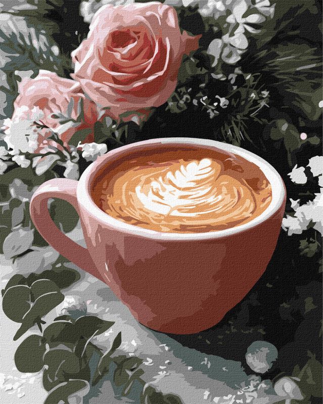 Malowanie po numerach - Noworoczne latte ©art_selena_ua