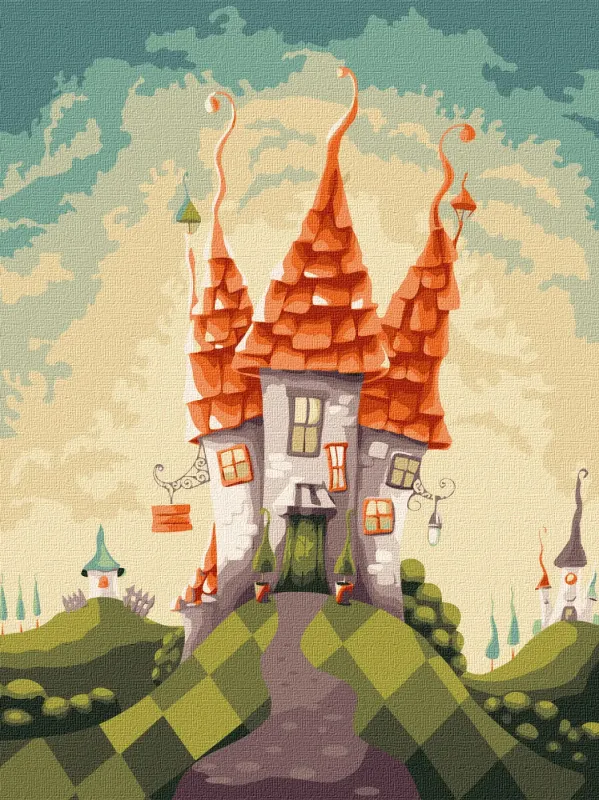 Malowanie po numerach - Bajeczny domek ©Elena Schweitzer
