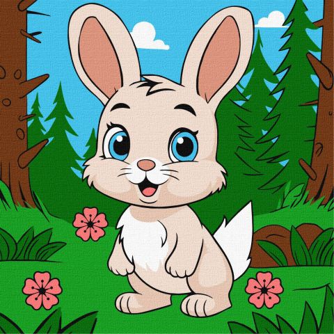 Malowanie po numerach - Magiczny króliczek ©art_selena_ua