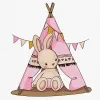 Malowanie po numerach - Króliczek w wigwamie ©tanya_bonya