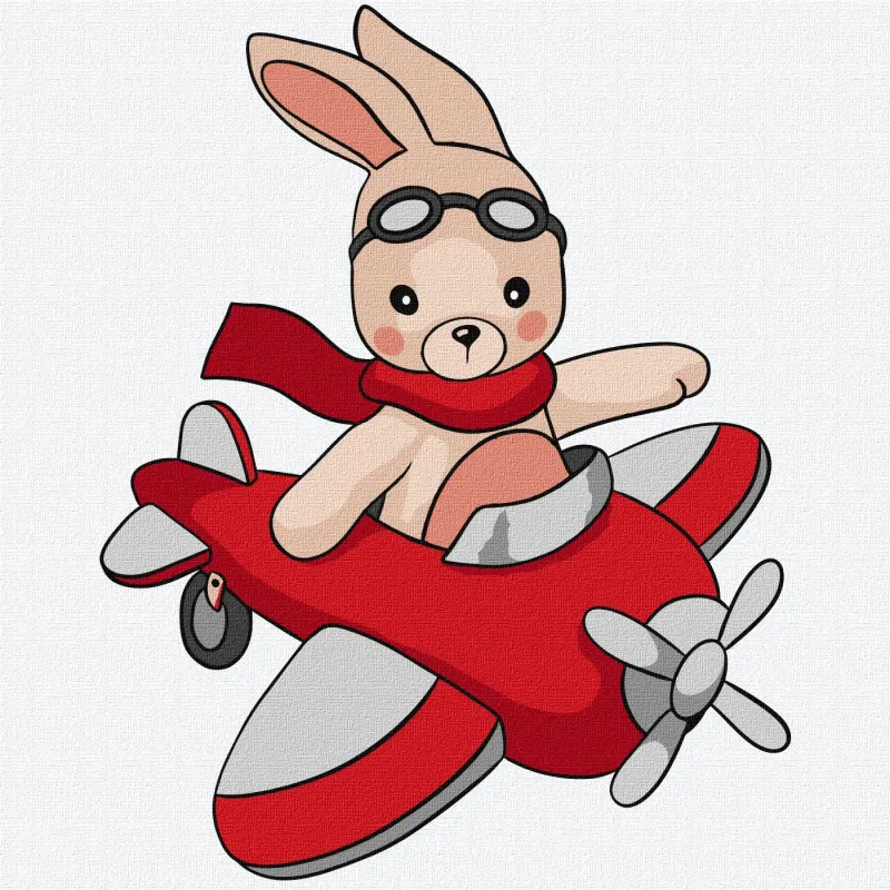 Malowanie po numerach - Mały pilot ©tanya_bonya