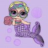 Malowanie po numerach - L.O.L. Surprise! Mermaids Miss Sea