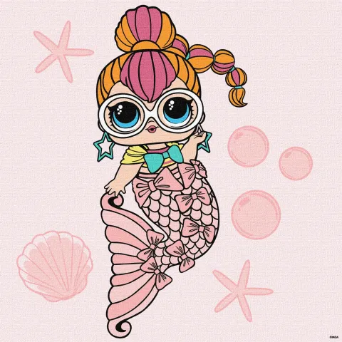 Malowanie po numerach - L.O.L. Surprise! Mermaids Neon QT